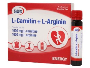 ویال ال کارنیتین و ال آرژنین یورویتال 6 عدد
