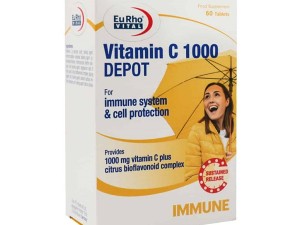 قرص ویتامین C 1000 میلی گرم دپو یوروویتال 60 عدد