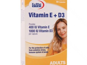 کپسول ویتامین E و D3 یوروویتال 60 عدد