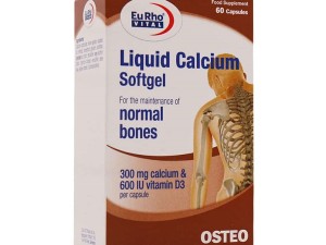 سافت ژل لیکوئید کلسیم یوروویتال 60 عدد