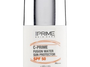فلوئید ضدآفتاب بی‌رنگ صورت و گردن پرایم مدل C-Prime Fusion Water حجم 40 میلی‌لیتر