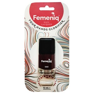 لاک ناخن فمنیک مدل nature friendly شماره 698 رنگ زرشکی تیره حجم 12 میلی لیتر