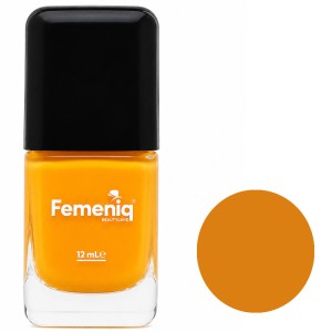 لاک ناخن فمنیک مدل Nature Friendly شماره 643 رنگ زرد انبه‌ ای حجم 12 میلی لیتر