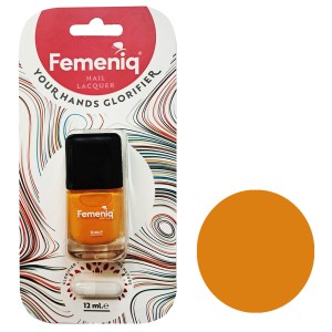 لاک ناخن فمنیک مدل Nature Friendly شماره 643 رنگ زرد انبه‌ ای حجم 12 میلی لیتر