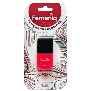 لاک نئونی ناخن فمنیک مدل nature friendly شماره 390 رنگ صورتی شبرنگ حجم 12 میلی لیتر