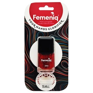 لاک ناخن صدفی فمنیک مدل nature friendly شماره 216 رنگ کهربایی اکلیلی حجم 12 میلی لیتر