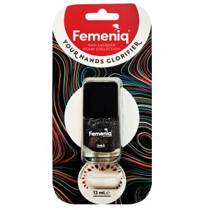لاک ناخن صدفی فمنیک مدل nature friendly شماره158 رنگ مشکی اکلیلی حجم 12 میلی لیتر