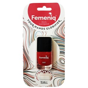 لاک ناخن فمنیک مدل nature friendly شماره 150 رنگ قرمز توت فرنگی حجم 12 میلی لیتر