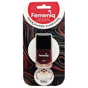 لاک ناخن صدفی فمنیک مدل nature friendly شماره 127 رنگ زرشکی اکلیلی حجم 12 میلی لیتر