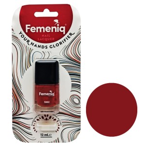 لاک مات ناخن فمنیک مدل nature friendly شماره 105 رنگ آجری مات حجم 12 میلی لیتر