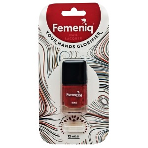 لاک مات ناخن فمنیک مدل nature friendly شماره 105 رنگ آجری مات حجم 12 میلی لیتر
