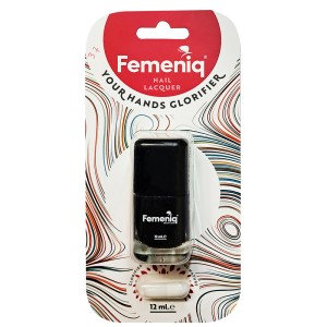لاک ناخن فمنیک مدل nature friendly شماره 102 رنگ مشکی حجم 12 میلی لیتر