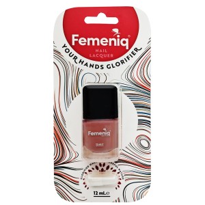 لاک ناخن فمنیک مدل nature friendly شماره 069 رنگ صورتی کالباسی حجم 12 میلی لیتر