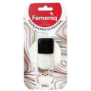 لاک ناخن فمنیک مدل nature friendly شماره 003 رنگ سفید حجم 12 میلی لیتر