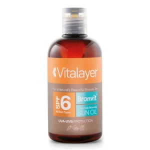 روغن آفتاب برنزه کننده SPF6 برن ویت ویتالیر 250 میلی لیتر