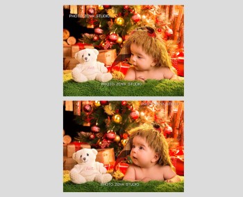 عکس کودک در تم کریسمس